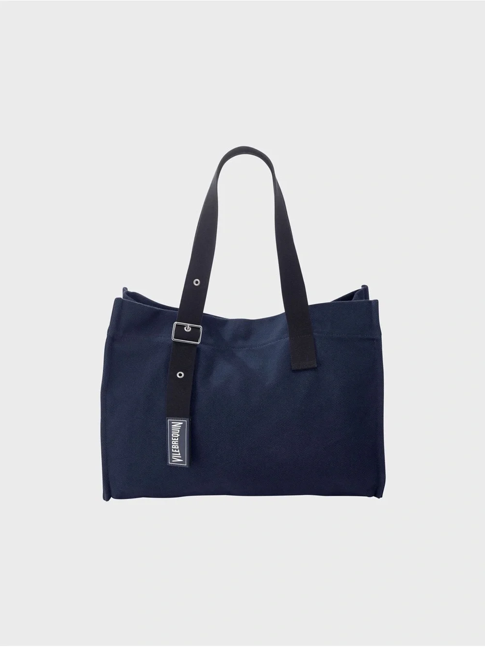 NWT Never Used | Vilebrequin Navy Canvas Tote with Black Straps